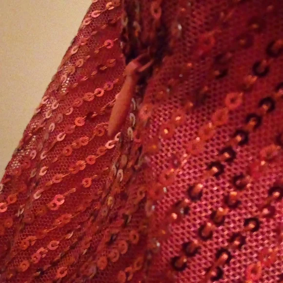 Grace Karen Red Wine Rusched Sequin Off Shoulder Cocktail Dress - Size 2XL - Picture 6 of 11